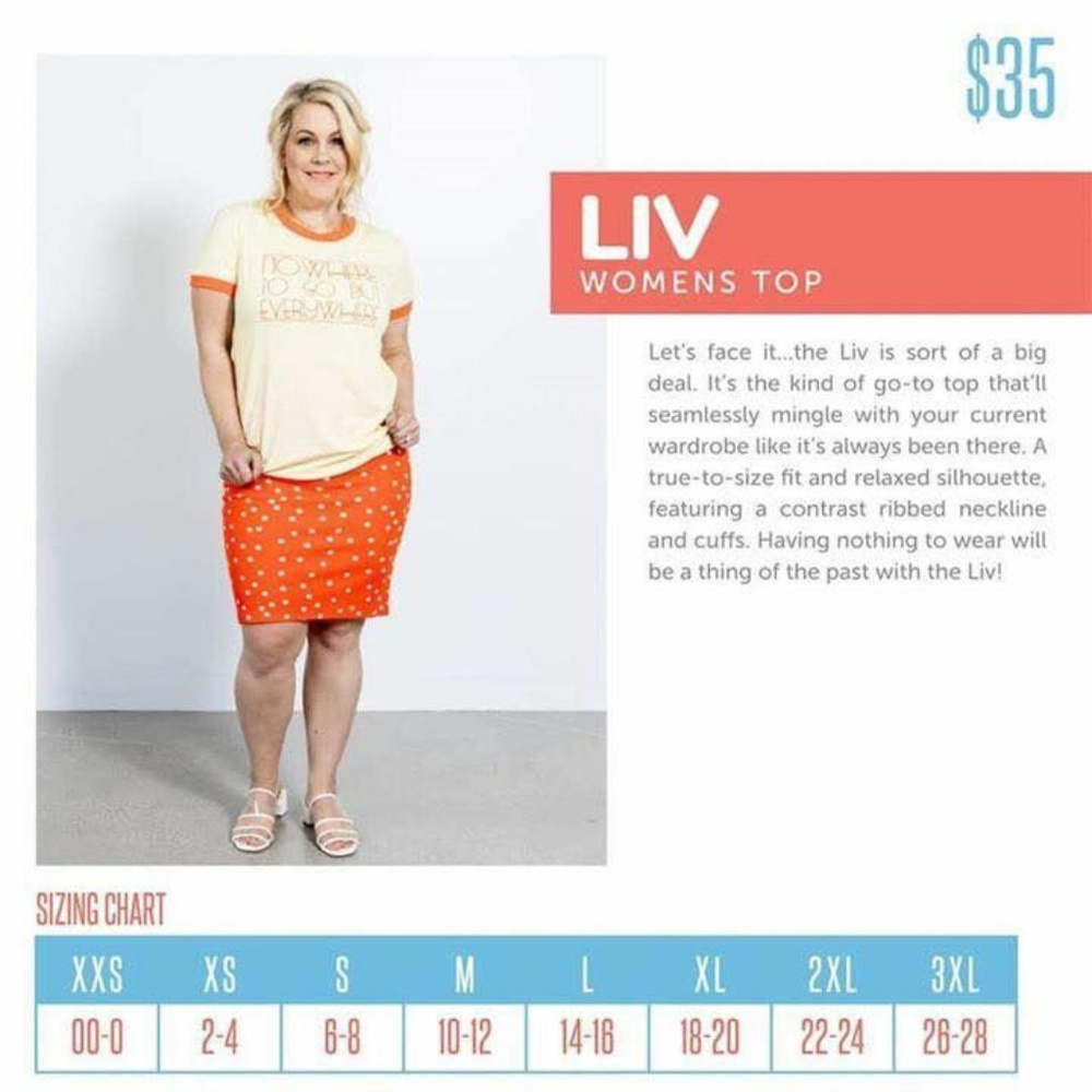 LuLaRoe Liv Mystery Print